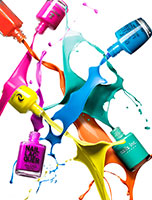 016 1 Still Life Product Photographer Pedersen cosmetic beauty nail varnish polish colour action pour splash spill liquid 